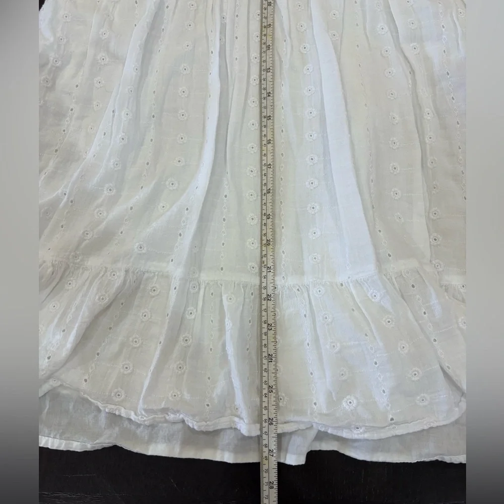 Cat & Jack Kids Size XL 14/16 Plus White Eyelet Embroidered Dress Beach Wedding